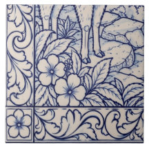 Machu Picchu Azulejo-Wandbild 5 von 6 unten links
