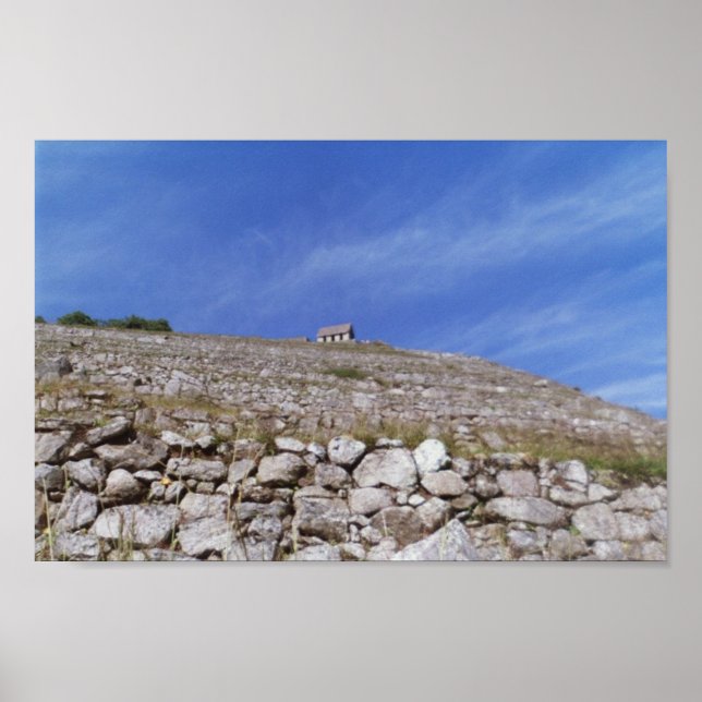 Machu Picchu - Blick auf den Wachhütte Poster (Vorne)