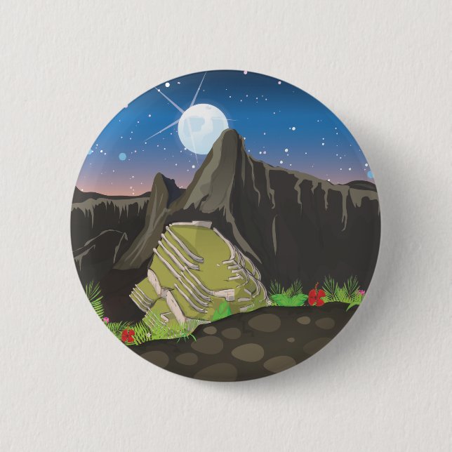 Machu Picchu Button (Vorderseite)