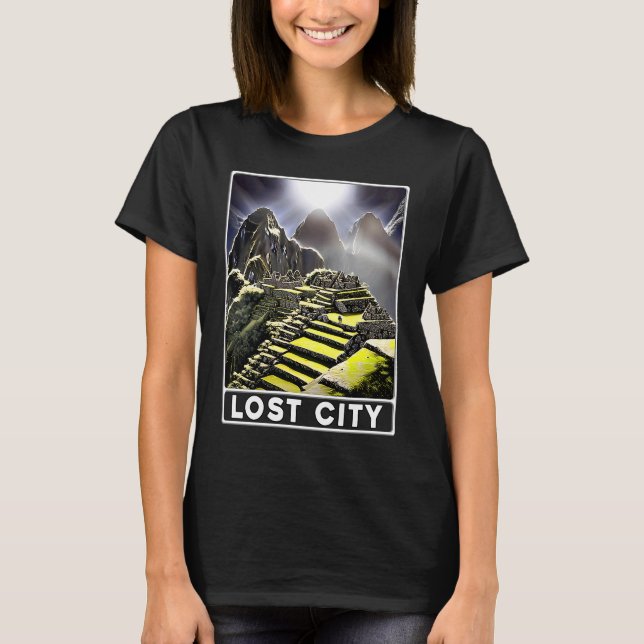 Machu Picchu Cordillera Peru Lost City T-Shirt (Vorderseite)
