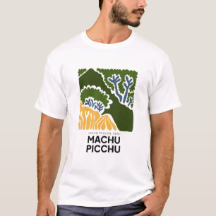 Machu Picchu Cusco Peru abstrakter Reiseraum T-Shirt