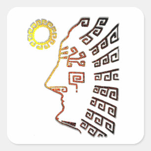 Machu Picchu Cusco Peru Quadratischer Aufkleber