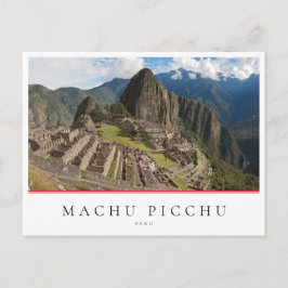 Machu Picchu, inca city in Peru Postkarte