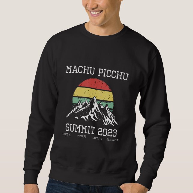 Machu Picchu Inca Trail Summit 2023 Sun Hike Cusco Sweatshirt (Vorderseite)