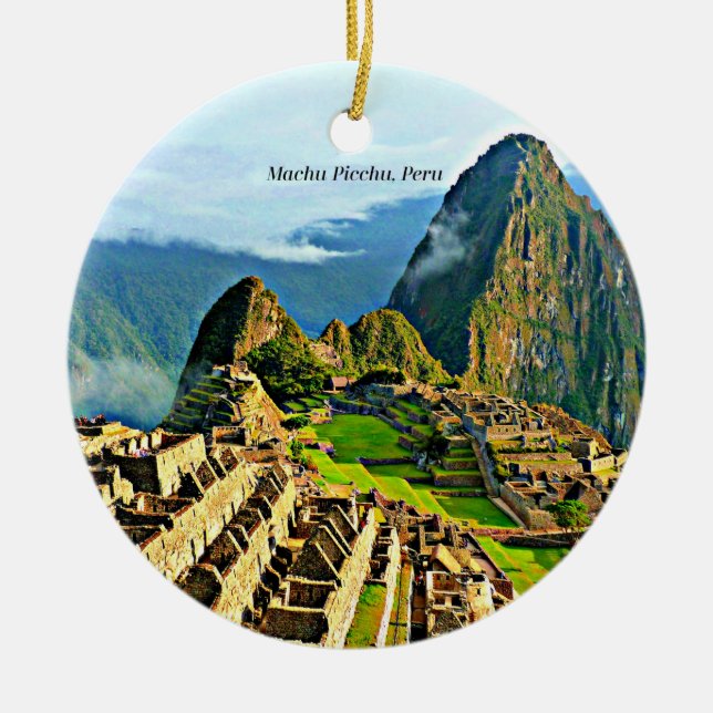 Machu Picchu Keramik Keramik Ornament (Vorne)