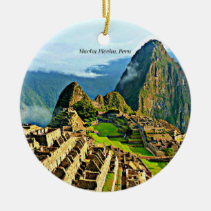 Machu Picchu Keramik Ornament