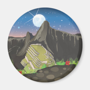 Machu Picchu Magnet