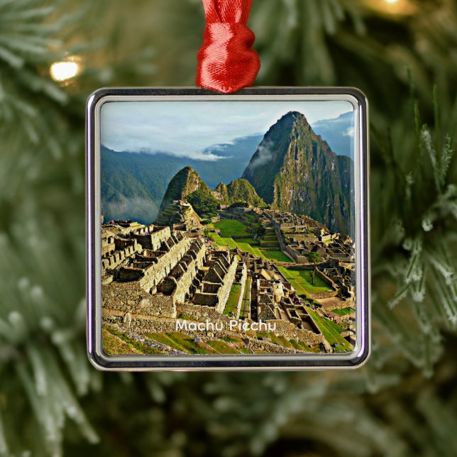 Machu Picchu Ornament Aus Metall (Baum)