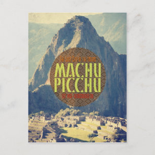 Machu Picchu Pérou Carte postale Voyage