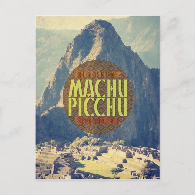 Machu Picchu Pérou Carte postale Voyage (Devant)
