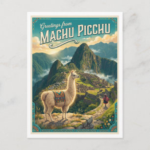 Machu Picchu, Peru Aguas Calientes Postkarte