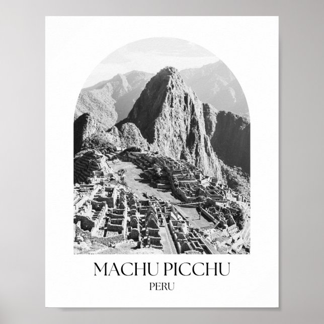 Machu Picchu Peru Arch Foto Print Poster (Vorne)