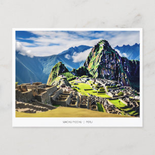 Machu Picchu, Peru Feiertagspostkarte