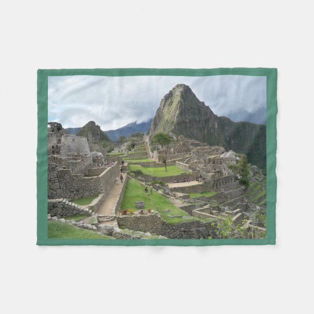 Machu Picchu Peru Fleecedecke/-kissen Fleecedecke (Vorderseite (Horizontal))