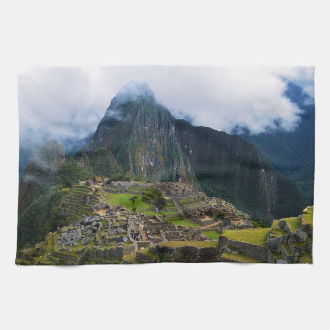 Machu Picchu, Peru Geschirrtuch (Horizontal)