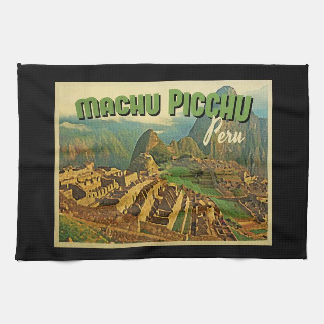 Machu Picchu Peru Geschirrtuch (Horizontal)