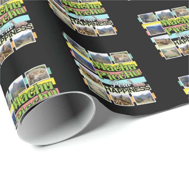 Machu Picchu Peru Glück Geschenkpapier (Rolleneckpunkt)