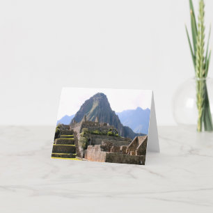 Machu Picchu Peru - Huayna Picchu Mountain Karte