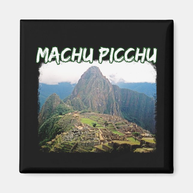 Machu Picchu Peru - Huayna Picchu Mountain Magnet (Vorne)