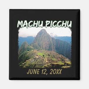 Machu Picchu Peru - Huayna Picchu Mountain Magnet