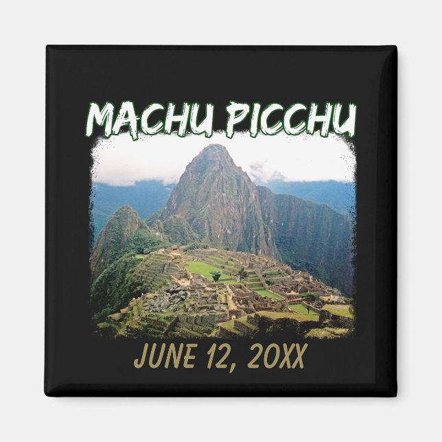 Machu Picchu Peru - Huayna Picchu Mountain Magnet (Vorne)