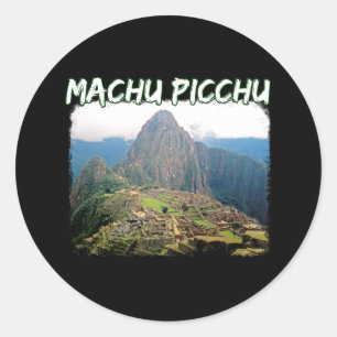 Machu Picchu Peru - Huayna Picchu Mountain Runder Aufkleber