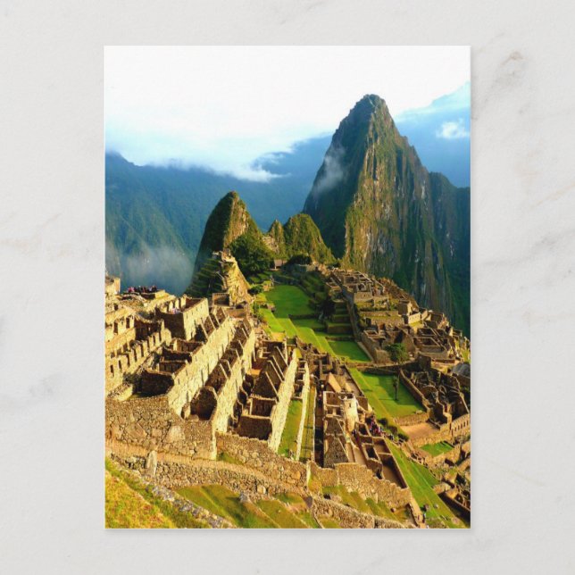 Machu Picchu peru inca Postkarte (Vorderseite)