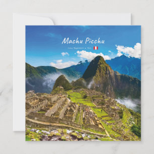 Machu Picchu, Peru - Inka-Stadt Ruinen Einladung
