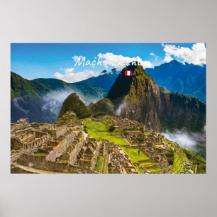 Machu Picchu, Peru - Inka-Stadt Ruinen Poster