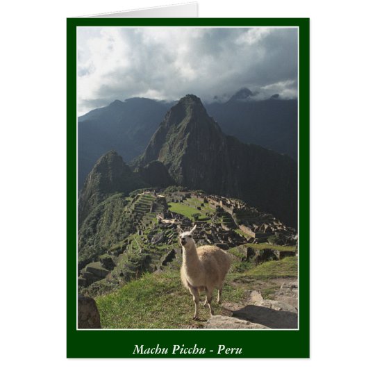 Machu Picchu Peru - leere Karte