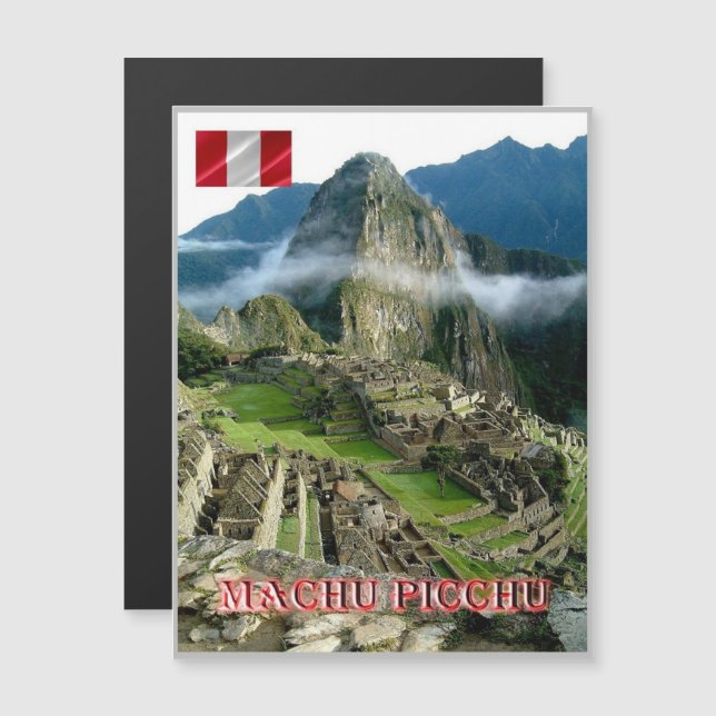 Machu Picchu - Peru - Magnetkarte (Vorne/Hinten)