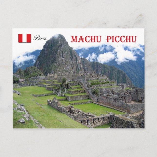 Machu Picchu, Peru Postkarte (Vorderseite)