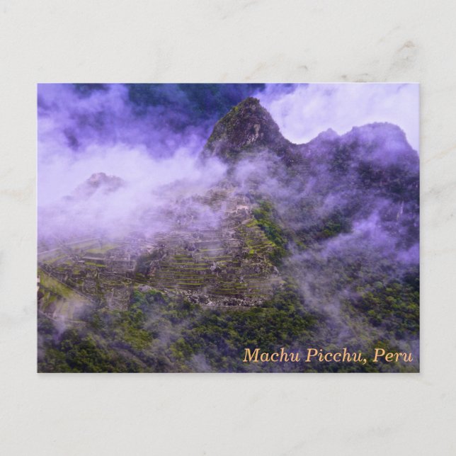 Machu Picchu, Peru Postkarte (Vorderseite)
