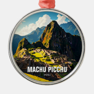 Machu Picchu Peru Reise Souvenir Ornament Aus Metall