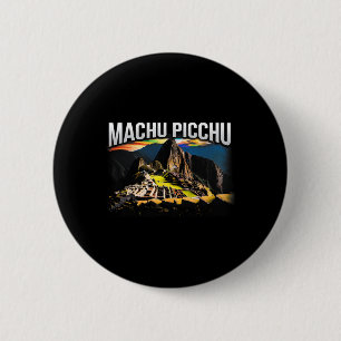 Machu Picchu Peru Reise Wandern Souvenir Geschenk Button