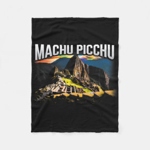 Machu Picchu Peru Reise Wandern Souvenir Geschenk Fleecedecke
