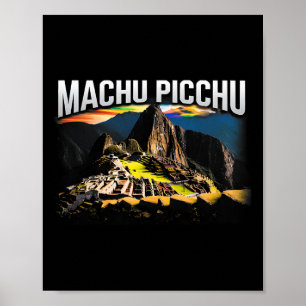 Machu Picchu Peru Reise Wandern Souvenir Geschenk Poster