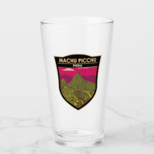 Machu Picchu Peru Reisen Art Retro Glas