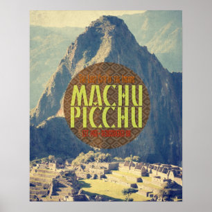 Machu Picchu Peru Reiseposter Poster