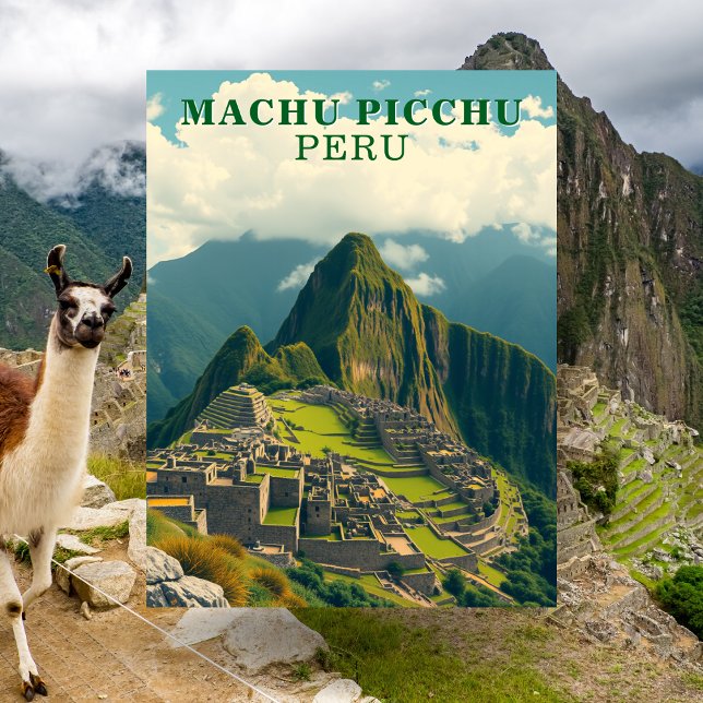 Machu Picchu Peru Reisepostkarte Postkarte (Machu Picchu Peru Travel Postcard)