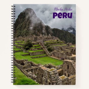 Machu Picchu Peru Spiral Notebook Notizbuch