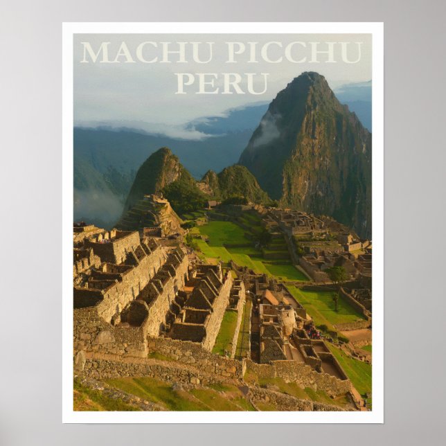 Machu Picchu Peru Travel Poster (Vorne)