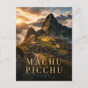 Machu Picchu Peru Zitadelle REALMS Postkarte