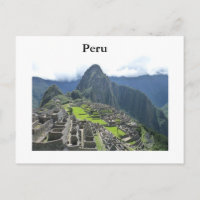 Machu Picchu Postkarte