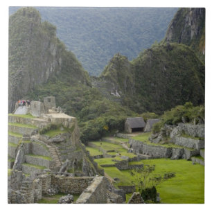Machu Picchu, Ruinen der Inka-Stadt, Peru. 2 Fliese