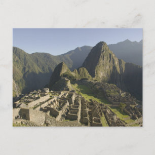 Machu Picchu, Ruinen der Inkastadt, Peru. Postkarte