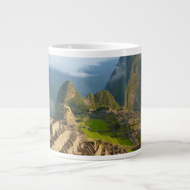 Machu Picchu-Ruinen Jumbo-Tasse (Vorderseite)