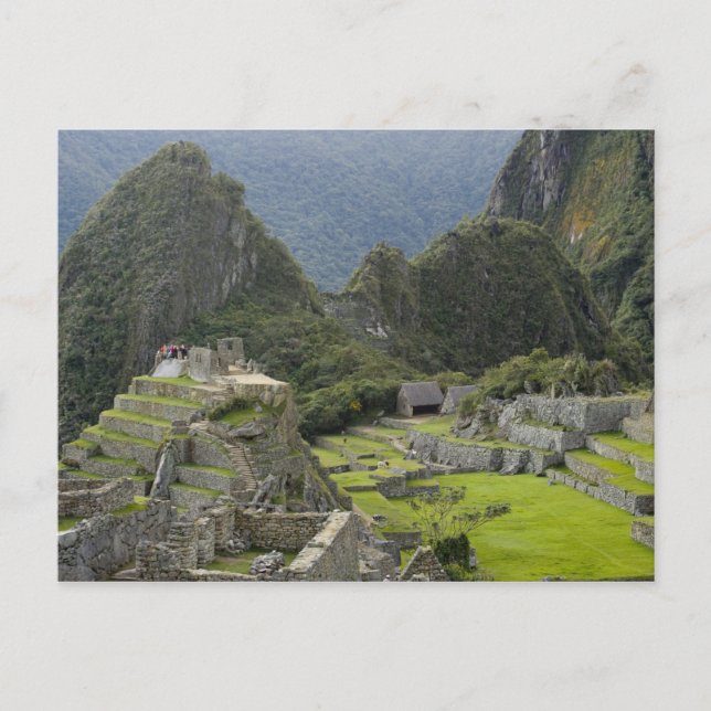 Machu Picchu, Ruinen von Inka Stadt, Peru. 2 Postkarte (Vorderseite)