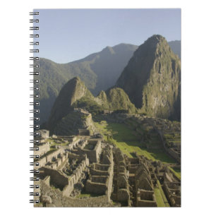 Machu Picchu, Ruinen von Inka Stadt, Peru. Notizblock