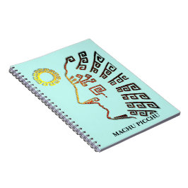 Machu_Picchu-Silhouette Notizblock